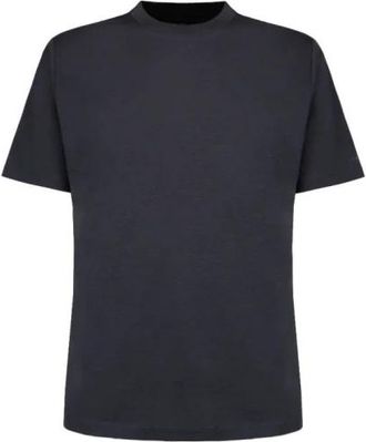 People of Shibuya T-shirt met ronde hals filo 80/1 effect Filo di Scozia ultra-light - Heren - T-shirts - Blauw - XL - Katoen - Tops