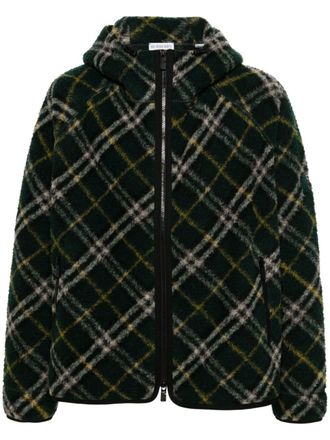 Burberry Geruit jack - Groen