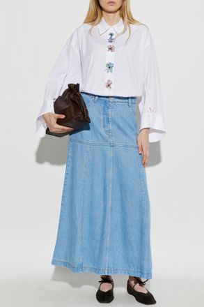 Munthe Skirt Tuxya, Womens, Blue