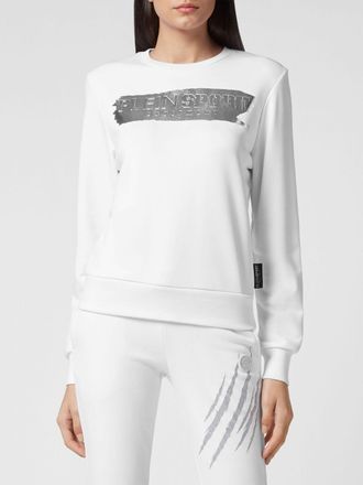 Plein Sport Crewneck Jersey Jumper with Contrast Logo