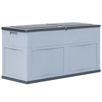 vidaXL Baule Da Giardino 320 L Grigio Nero - Vidaxl