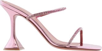 Amina Muaddi Gilda Crystal Embellished Sandals