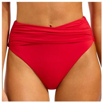 Seafolly Collective High Waist Wrap Front Pant Bikini-Bottom f&uuml;r Damen | orange/rot