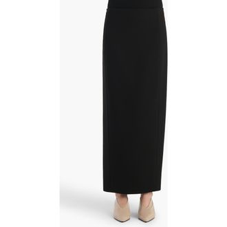 Khaite Lyle Crepe Skirt in Black at Nordstrom, Size 10