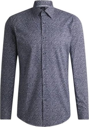 HUGO BOSS Overhemden > Formele Overhemden - Heren - Casual Overhemden - Blauw - L - Overhemden