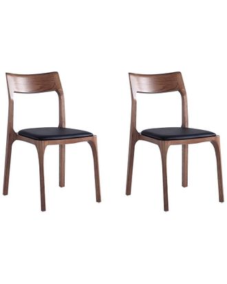 Manhattan Comfort Set of 2 Strine Dining Chairs