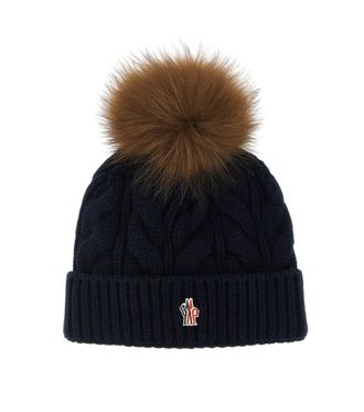 Moncler Navy Blue Knitted Beanies Cap