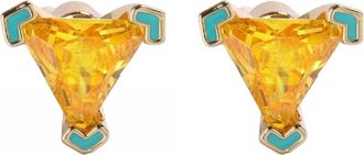 Emma Pills Womens Own It Stud Earrings In Yellow Glo/ocean Glo