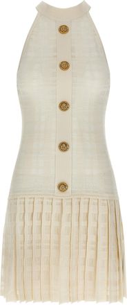 Balmain Abito Balmain in maglia scozzese