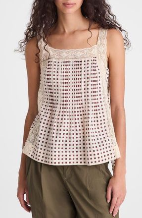 Madewell The Sophie Sleeveless Top in Vintage Ivory at Nordstrom, Size Xx-Large