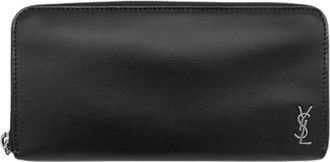Saint Laurent Pre-owned Long Wallet - Dames - Vintage Accessoires - Zwart - ONE Size - Leer - Vintage