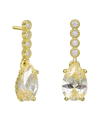Genevive 18K Over Silver Earrings