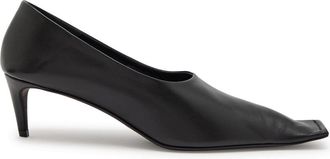Khaite Marlene 50 Leather Pumps - Black