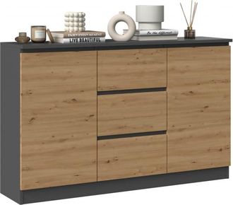 Topeshop Cazar - C&oacute;moda De 2 Puertas + 3 Cajones - Medidas: 75x120x40 - Mueble Contenedor - Aparador