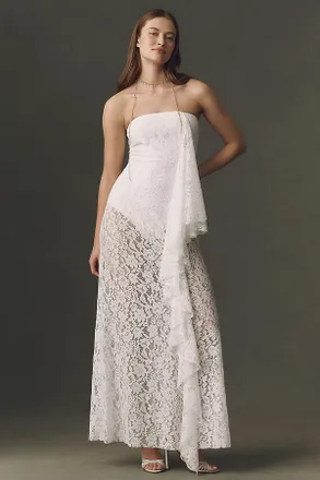 Mare Mare Lace Pickup Bodysuit Maxi Dress