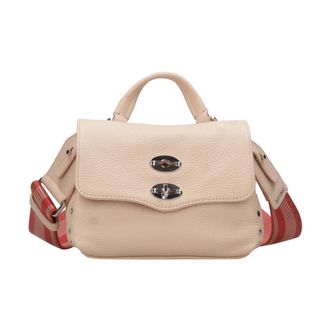 Zanellato Postina Pliss&eacute; - Dames - Handtassen - Roze - ONE Size - Leer - Tassen