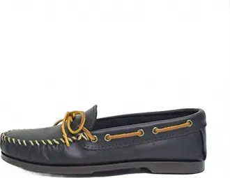 Minnetonka Mens Camp Moccasins In Black