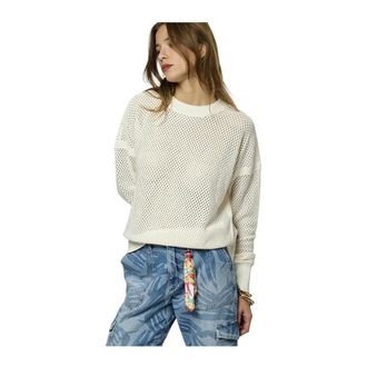 Kaporal Trui met ronde hals - Dames - Truien - Wit - Maat: XS Nylon