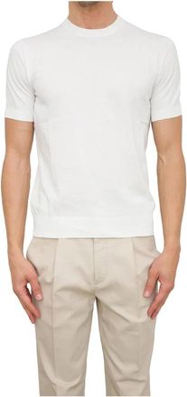 Paolo Pecora Wit Crewneck Shirt - Heren - T-shirts - Wit - L - Katoen - Tops