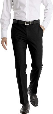Calvin Klein Mens Jinny Dress Pants, Black, 42W x 29L