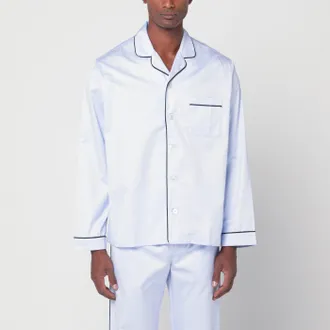 Tekla Light Blue Pyjama Shirt