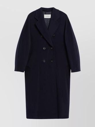 Max Mara waist belted double-breasted long lapels pockets