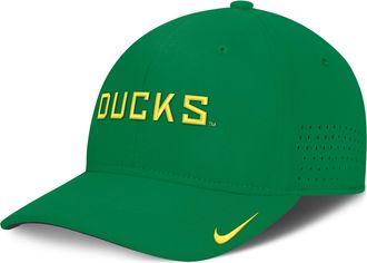 Nike Oregon Sideline Club Gameday Nike Mens Dri-FIT College Hat in Green | NC5330DUON-N24