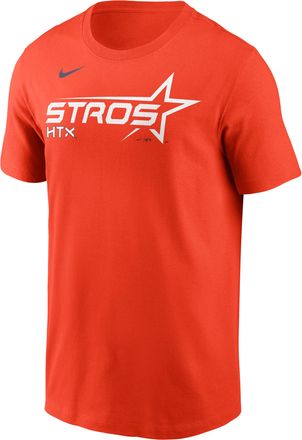 Nike Houston Astros City Connect Wordmark Nike Mens MLB T-Shirt in Orange | N19989LHUS-UUL