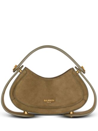 Balmain small Jolie Madame suede tote bag - women - Goat Skin - OS - Brown