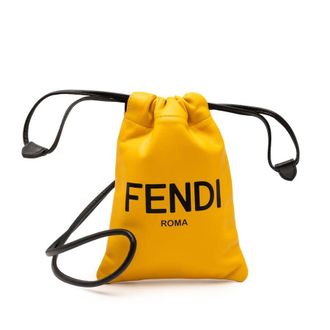 Fendi Pre-owned Fendi Mini Nappa Drawstring Pouch 7AR898 ADM9 209 0189