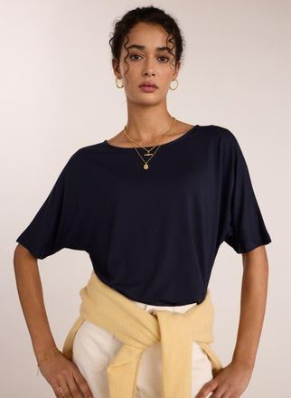Baukjen Carrie Boat Neck Top in Classic Navy at Nordstrom, Size 10