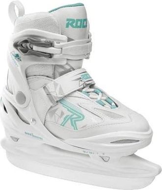 Roces Moody 3.0 Adjustable Girls Ice Skates in White/aqua at Nordstrom, Size Large