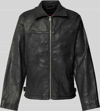 HUGO BOSS Jacke mit Rei&szlig;verschluss in Black, Gr&ouml;&szlig;e XL