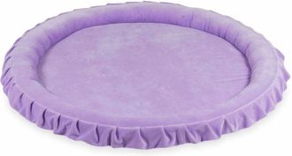 OEM Colchoneta Nido Infantil De 120 Cm, Terciopelo Suave Morado