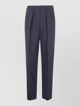 Tom Ford wool cashmere silk pleated trousers