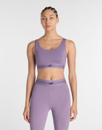 New Balance Ac - Reggiseno sportivo viola candito