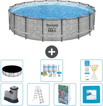 Bestway Piscina Bestway Steel Pro Max Redonda - 549x122 Cm - 8-piezas S536