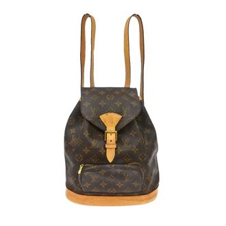 Louis Vuitton Vintage Montsouris Backpack Monogram Canvas Brown Canvas Backpack Bag (Pre-Owned)