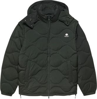New Amsterdam Surf Association Afneembare Jas - Heren - Winterjassen - Groen - S - Polyester - Jassen