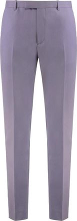 Gucci Dry Wool Gabardine Pant - Heren - Slim Fit Broeken - Paars - XL - Wol - Broeken