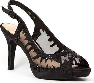 Lady Couture Spicy Slingback Sandal in Black at Nordstrom Rack, Size 10