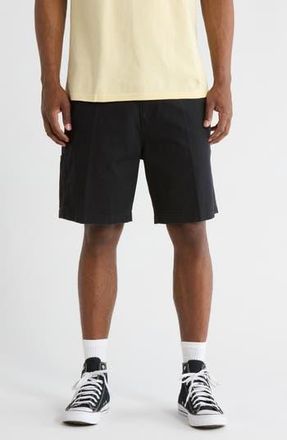 Obey Big Timer Carpenter Shorts in Black Faded Wash at Nordstrom Rack, Size 38