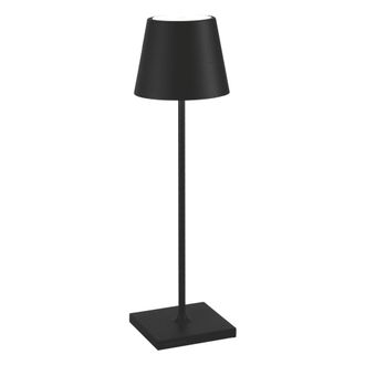 Zafferano L&aacute;mpara de mesa led zafferano recargable negra ip65