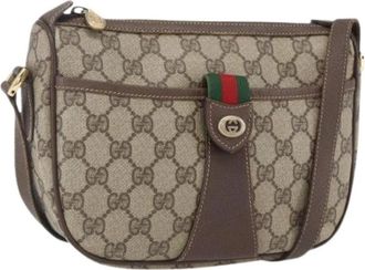 Gucci Pre-owned Cross Body Bags, female, Beige, Size: ONE SIZE Pre-owned Plastic Cross Body Bag