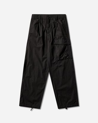 C.P. Company Men s Microreps Boxy Cargo Pants Black