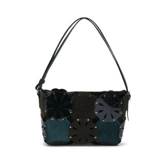 Maliparmi Maliparmi - Leren Bloem Tas - Dames - Tassen - Veelkleurig - Maat: ONE Size Leer