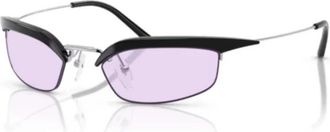 Prada Stijlvolle Zwarte Zonnebril - unisex - Zonnebrillen - Grijs - 52 MM - Accessoires