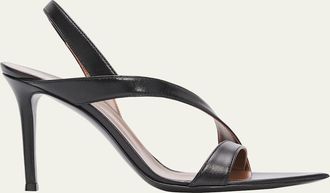 Giuseppe Zanotti 90mm Leather Pointed-Toe Sandals