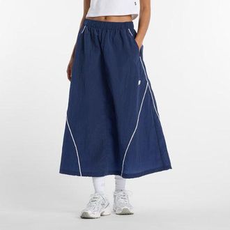 New Balance Mujer Sport Legacy Skirt en Azul, Polywoven, Talla XL