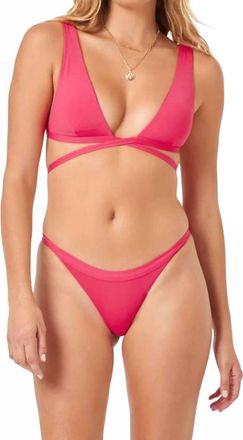 L*Space Avery Bikini Top In Hot Cherry